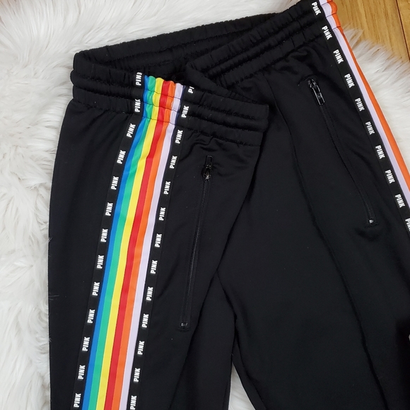 VS PINK Rainbow Stripe Skinny Track Pant - Picture 8 of 15